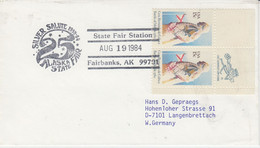 Alaska Fairbanks 1984 Cover State Fair Station Ca Fairbanks Aug 19 1984 (FB157D) - Evenementen & Herdenkingen