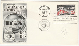 USA 1958 International Geophisical Year - Année Géophysique Internationale