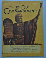 Les Dix Commandements Charlton Heston- Cecil B. De Mille  Brochure Promotionnelle Du Film 1957 En Français - Cinema Advertisement