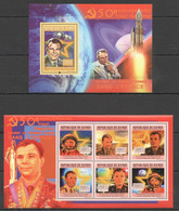 BC317 2011 GUINEA 50TH ANNIVERSARY YURI GAGARIN FIRST HUMAN IN SPACE KB+BL MNH - Other & Unclassified