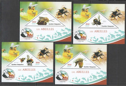 JA400 2019 HONEY BEES INSECTS CHARLES DARWIN PUBLICATION 4BL MNH - Abeilles