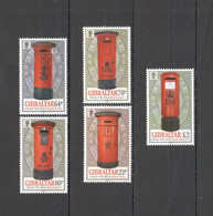 NW0233 2016 GIBRALTAR POST BOXES ELIZABETH II #1751-5 MICHEL 11 EURO SET MNH - Autres & Non Classés