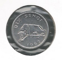 CONGO - MOBUTU * 10 Sengi 1967 * FDC * Nr 11384 - Congo (Democratic Republic 1964-70)