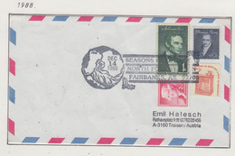 USA Alaska 1988 Cover Seasons Greetings Ca Fairbanks DEC 14 1988  (FB161B) - Eventi E Commemorazioni