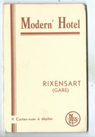 Rixensart ( Gare ) Hôtel Modern ( Carnet Complet De 9 Cartes - TRES Rare ) Une De Ces Cartes S'est Vendue Plus De 30 EUR - Rixensart