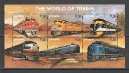 PK333 GRENADA TRANSPORT THE WORLD OF TRAINS 1KB MNH STAMPS - Trains