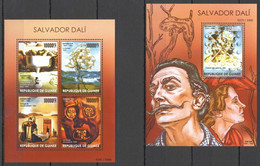 ST211 2015 GUINEA ART PAINTINGS FAMOUS PEOPLE SALVADOR DALI KB+BL MNH - Other & Unclassified