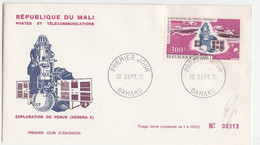 Mali 1971 - Spazio Space Cosmos - Afrique