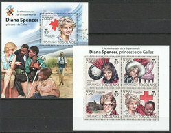 TG812 2012 TOGO ROYAL FAMILY PRINCESS OF WALES DIANA SPENCER BL+KB MNH - Unclassified