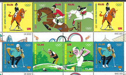 NU 2021 - Dyptiques Sport Pour La Paix - Unused Stamps