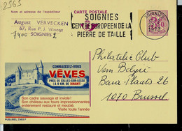 Publibel Obl. N° 2565 ( Château De VÊVES Près De Dinant) Obl. SOIGNIES 1973 - Publibels