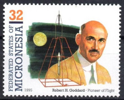 MICRONESIA 1995 - 1v - MNH - Robert H.Goddard - Aviation - Space - Luftfahrt - Weltraum Aviación American Engineer - Océanie