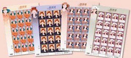 Taiwan 2022 Fong Fei-fei Stamps Sheets Famous Singer Music Artist Hat - Hojas Bloque