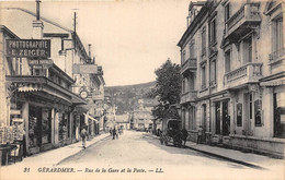 88-GERADMER- RUE DE LA GARE ET LA POSTE - Gerardmer