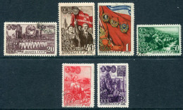 SOVIET UNION 1948 30th Anniversary Of Young Communist League Set Used.  Michel 1280-85 - Gebruikt