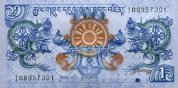 Bhutan 1 Ngultrum 2013, UNC, P-27b, BT216b - Bhoutan