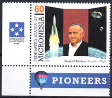 MICRONESIA 1995 - 1v - MNH - Sergei Korolev - Aviation - Luftfahrt - Weltraum Aeronautics Space Russia Rockets - Océanie