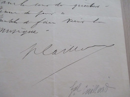 LAS Autographe Signée Générale Caillard Bourges 1899 Organisation Bataillon - Autres & Non Classés