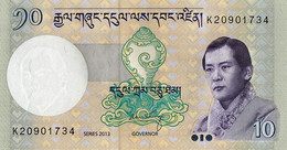 Bhutan 10 Ngultrum 2013, UNC, P-29b, BT218b - Bhután