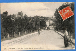 37 - Indre Et Loire - Champigny-sur-Veude - Cormery - Vue De La Ville Haut De La Route De Tours (N9508) - Champigny-sur-Veude