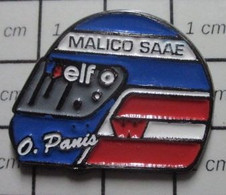 3222 Pin's Pins / Beau Et Rare / Thème AUTOMOBILES / CASQUE PILOTE F1 FORMULE 1 OLIVIER PANIS MALICO SAAE ELF - F1