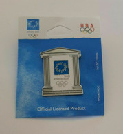 Athens 2004 Olympic Games - ANCIENT COLUMNS PIN With Backing Card - Jeux Olympiques