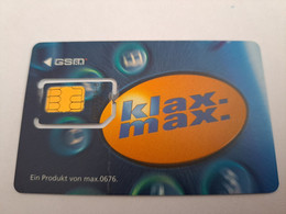 OOSTENRIJK USED  SIM CARD     GSM KLAX-MAX  ** 10775** - Oesterreich