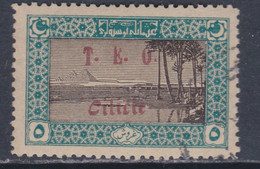 Cilicie N° 73 O  5 Pi Bleu-vert Et Brun,  Oblitération Légère Sinon TB - Used Stamps