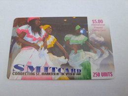 ST MAARTEN   SMITCOMS  WOMAN DANCING IN TRADITIONAL DRESSES  250 UNITS   **10780** - Antillas (Nerlandesas)