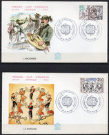 FDC Enveloppes Historiques - 1981 - N° 1210 Et 1211 - Europa - Paris - 2 Mai 1981 - 1950-1959
