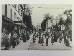 Delcampe - CLAMART « Nº 2303 RUE DE SÈVRES LE MARCHÉ « TRÈS ANIMÉE.COMMERCES ….. - Spa
