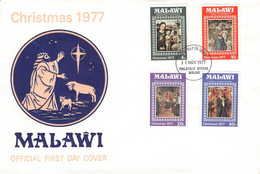 MALAWI - FDC 1977 CHRISTMAS Mi #289-292 / Zc187 - Malawi (1964-...)