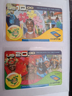 St MAARTEN US $10,- + US$ 20,- CARNIVAL PARADE AND COSTUMES FINE USED CARDS 2006 **10805** - Antillas (Nerlandesas)