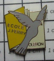 3322 Pin's Pins / Beau Et Rare / THEME : ADMINISTRATIONS / ECOLE JULES FERRY PIGEON LIVRE OLERON Par CHALLENGE OLERON - Administrations