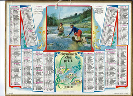 CALENDRIER DES PTT 1969 Complet - Grand Format : 1941-60