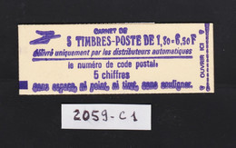 France - Carnet N° 2059-C1 - Type Sabine De Gandon à 1,30fr - Rouge - 2 Bdes De Phosphore  - Neuf Et Non Ouvert - - Modernos : 1959-…