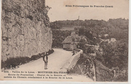 MOUTHIER- HAUTE- PIERRE   25  DOUBS  CPA SEPIA  ROUTE DE PONTARLIER - Andere & Zonder Classificatie