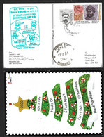 India 2020 Christmas , COVID-19 ,Coronavirus ,Vaccination, Doctor, Mask, Virus , Postcard (2/8) (**) Inde Indien - Lettres & Documents