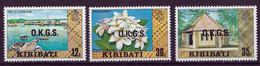 KIRIBATI - Betio Harbour, Frangipani, GIPC Chapel - Tbres De Service O.K.G.S. - Kiribati (1979-...)