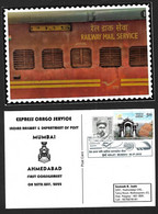 India 2022 Express Cargo Service- Mumbai To Ahmedabad- 1st Consignment - Railway Mail Service- Postcard (**) Inde Indien - Cartas & Documentos
