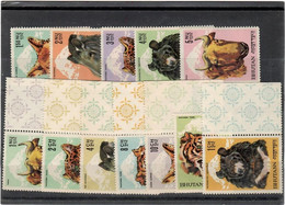 BHOUTAN 1966 Animals + Air Mail  Yvert 63/74 ** MNH - Bhutan