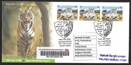 India 2022 International Tiger Day - Registered Special Postmark Cover - Animal (**) Inde Indien ( 1 Available Only ) - Storia Postale