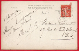 -- SEMEUSE 10 Ct  / PERFORE  G.M  / Sur CARTE FANTAISIE ANNIVERSAIRE -- - Cartas & Documentos