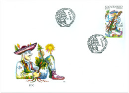 Slovakia 2022, Europa, Mith And Legends, 1val In FDC - FDC