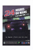 SPORT AUTO. 24 HEURES DU MANS 1998. AUTO COLLANT.   " LA LEGENDE S'ECRIT SOUS NOS YEUX". FORMAT 8.3x 12 Cm - Automobile - F1