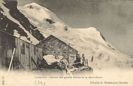 74 CHAMONIX MONT BLANC Cabane Des Grands Mulets Et Le Mont Blanc EDITEUR Librairie R Burkhardt JJ 1436 - Chamonix-Mont-Blanc