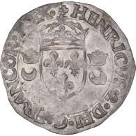 Monnaie, France, Henri II, Douzain Aux Croissants, 1551, Rennes, TTB, Billon - 1547-1559 Henry II