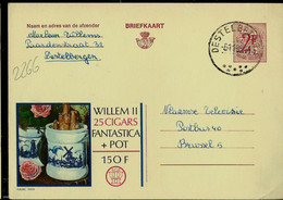 Publibel Obl. N° 2266  ( Cigares WILLEM II  En Pot - Tabak - Tabac - Moulin, Roses) Obl. DESTELBRTGEN 1969 - Publibels