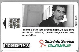 CARTE-PUBLIC-F-573.982-120U-S C7-SIDA INFO-V° N° Série C558152261/ Commencant Par 4-UTILIS EE-  TBE- - 1995