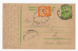 1958. YUGOSLAVIA,SERBIA,BELGRADE TO PULA,POSTAGE DUE 0,30 DIN. POST RESTANTE,STATIONERY CARD,USED - Segnatasse